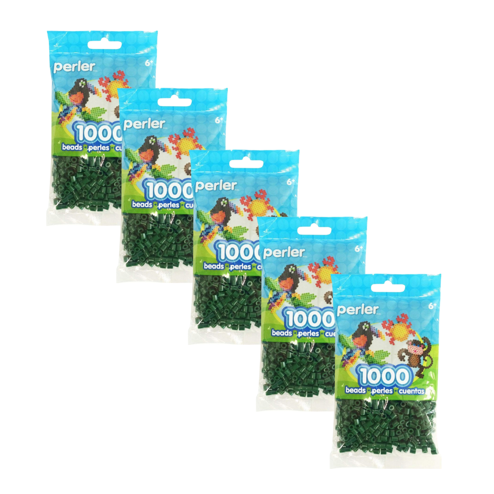 Perler Bead Bags 5x1000 Evergreen