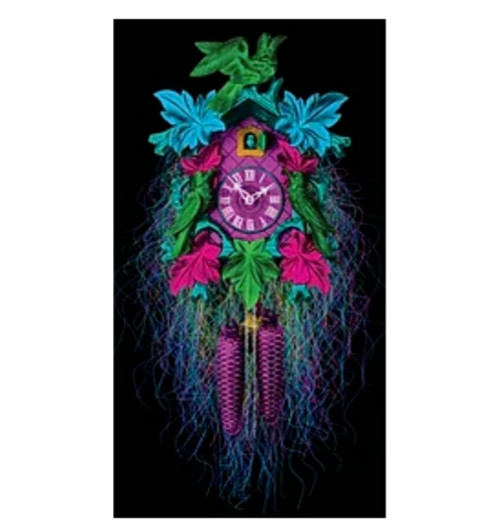 Exquisite Large Authentic Aluminum Mural Brushed Wall Cuckoo Clock