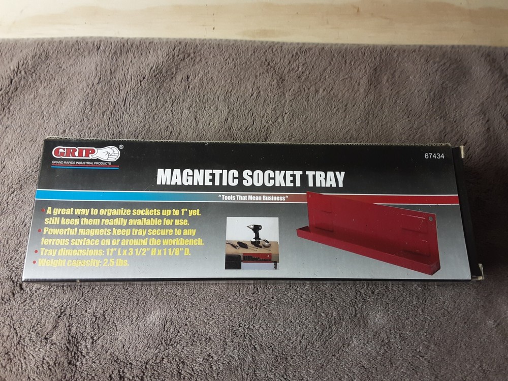 Grip On Tools Magnetic Socket Tray