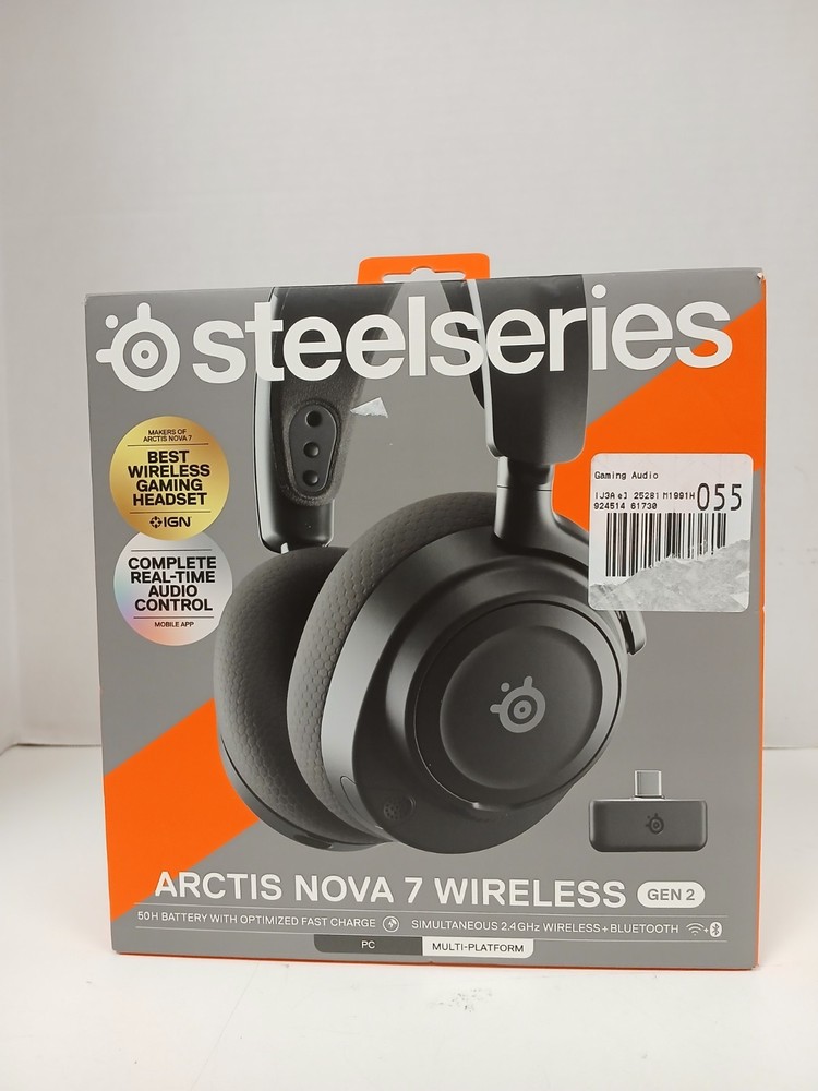 Steelseries Nova 7 Wireless Gen 2 Gaming Headset, Black  *READ*