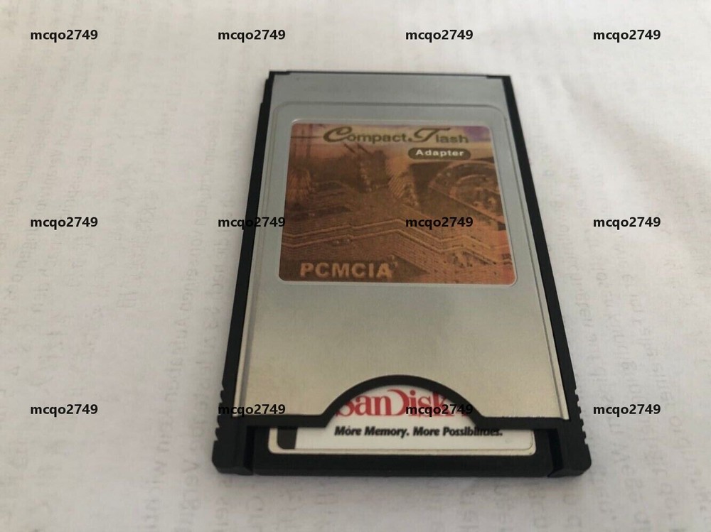 CompactFlash 8MB CF with Compact Flash Card adapter SanDisk 8M PC PCMCIA Card