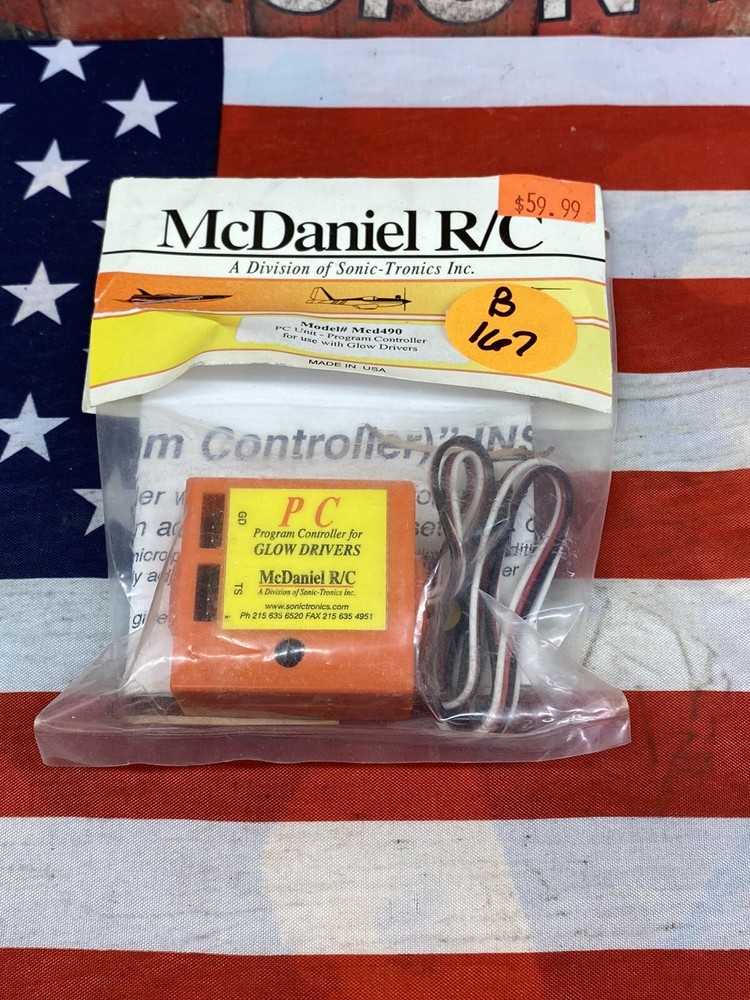 Vintage McDaniel R/C Med490 PC Unit-Program Controller for use with Glow Drivers