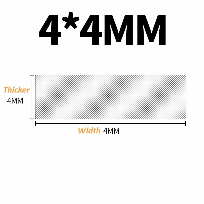Waterproof Solid Sealing Strip Silicone Rubber Square Strip Width 4mm-30mm White