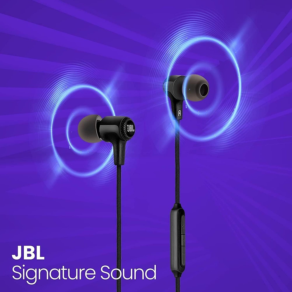 JBL E25BT Bluetooth earphone Black multi point correspondence / call possibility