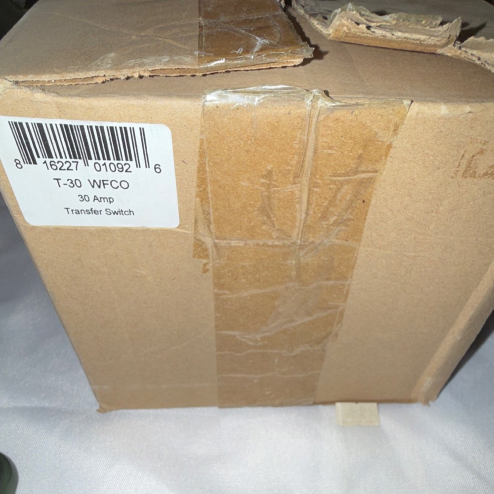 WFCO Automatic Transfer Switch Model WF-T30 30 Amp Type Automatic MPN WF-T30