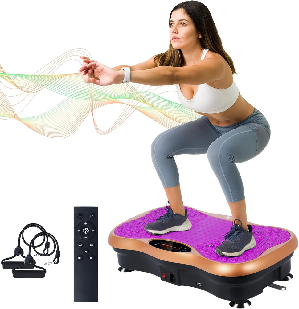 Vibration Plate Exercise Machine, Vibration Platform for Lymphatic Drainage Full