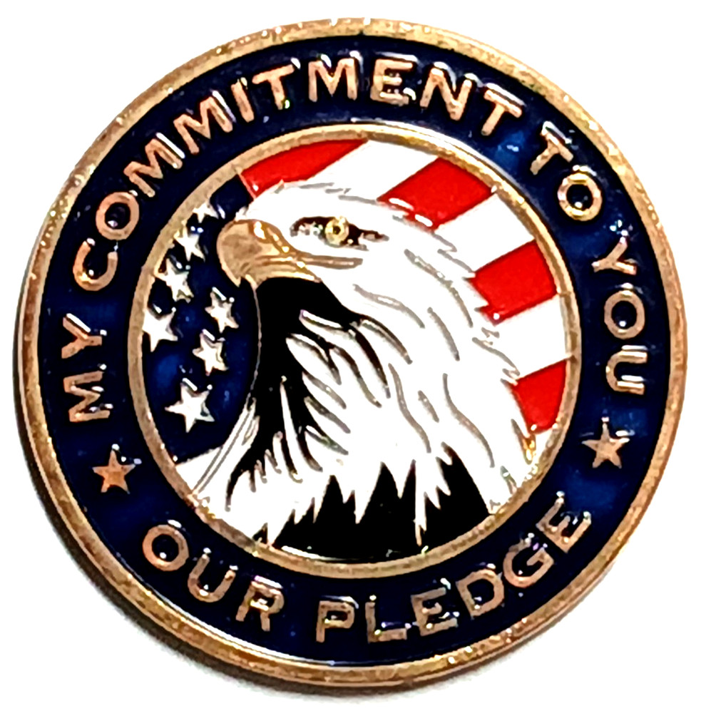 National Guard Eagle Coin Commitment Pledge 1.75"