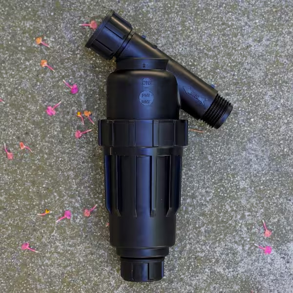 Drip Irrigation System Screen Filter 3/4 in. Hose Thread Adjustable UV Resistant