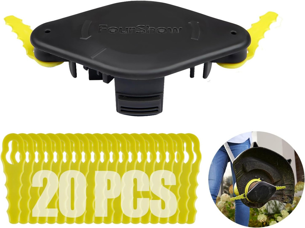【Quickload】 Bladed Trimmer Head Compatible with Ryobi String Trimmer 18V 24V Hyb