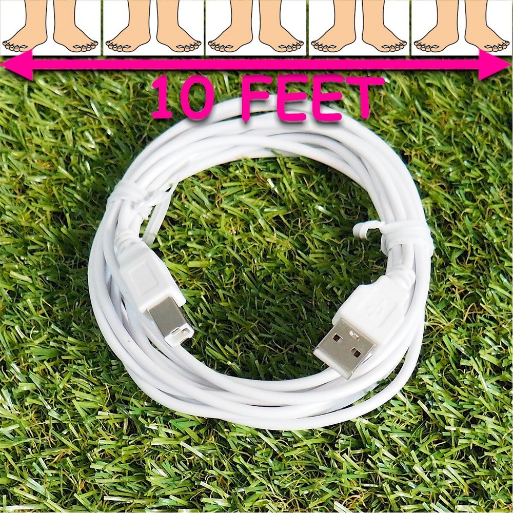 10ft USB Cable for CRICUT Expression 1,2,EXPLORE ONE,Mini,CREATE,IMAGINE Machine