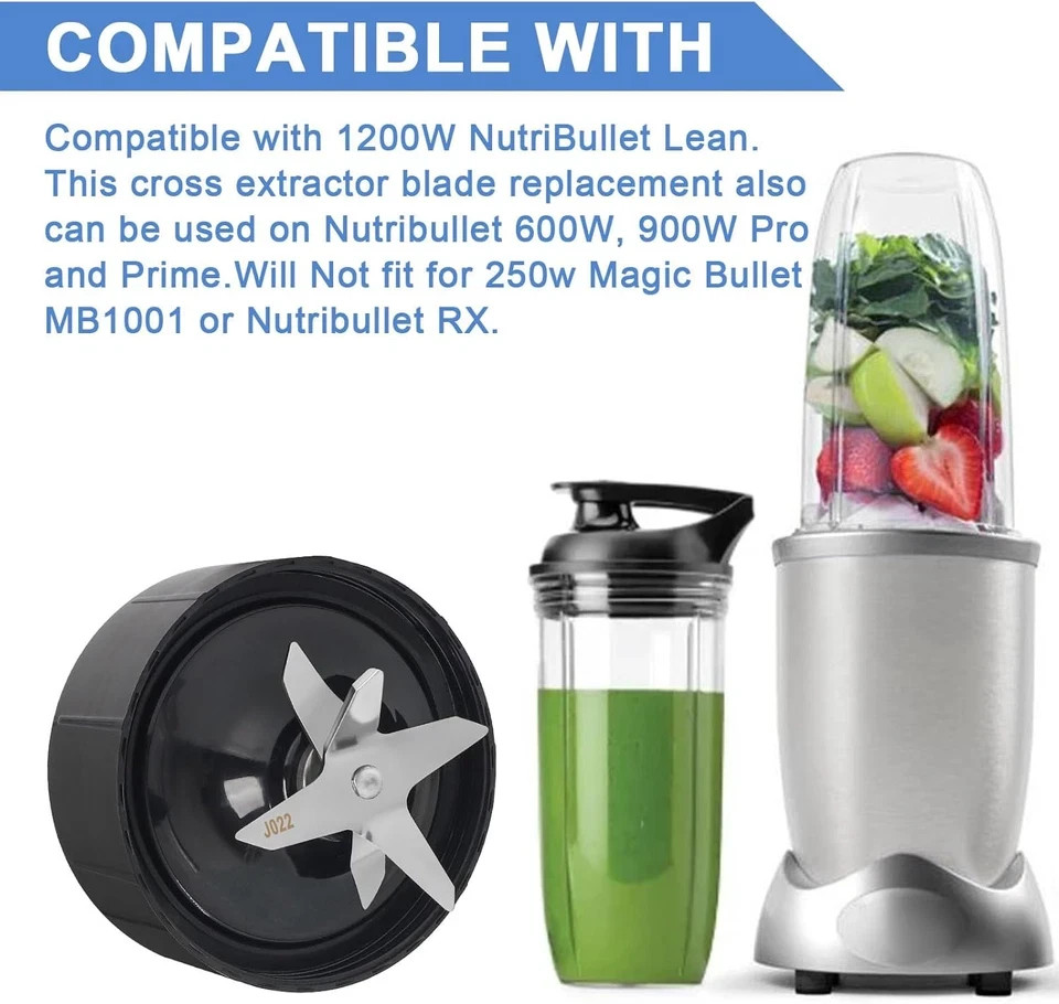 Pro Extractor Blade Compatible with Nutribullet Lean 1200W Blender, Replacement