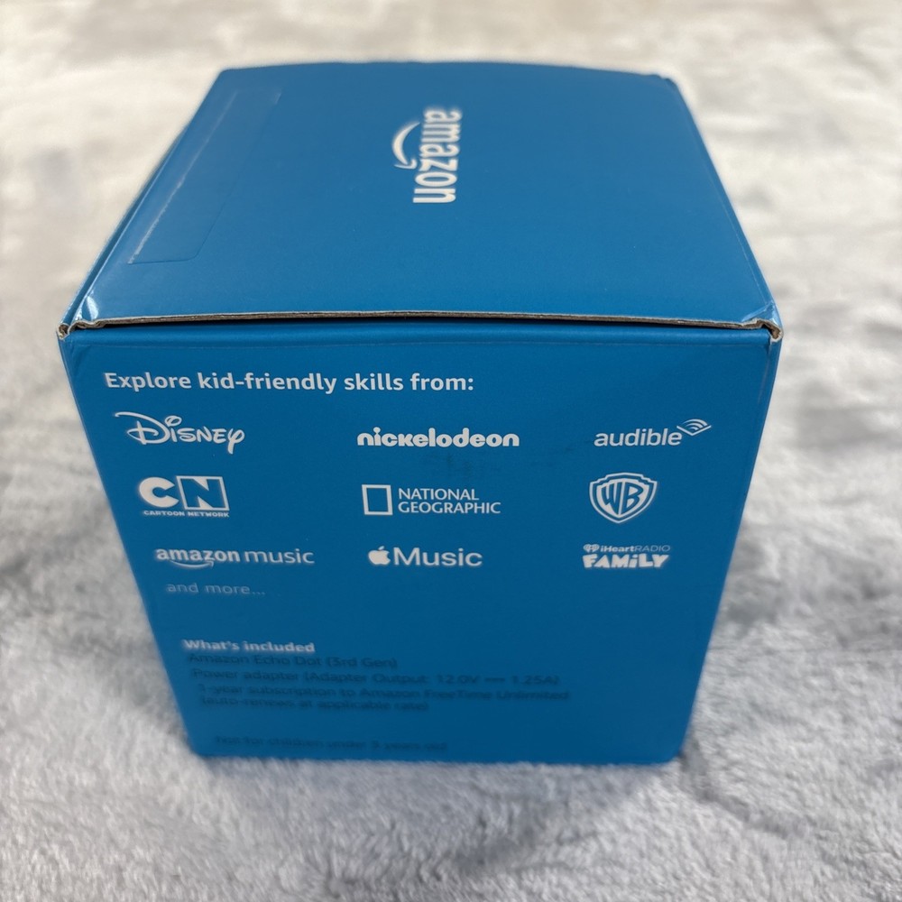 Amazon Echo Dot 3rd Gen. Smart Speaker Alexa Kids Edition Rainbow Tested Working
