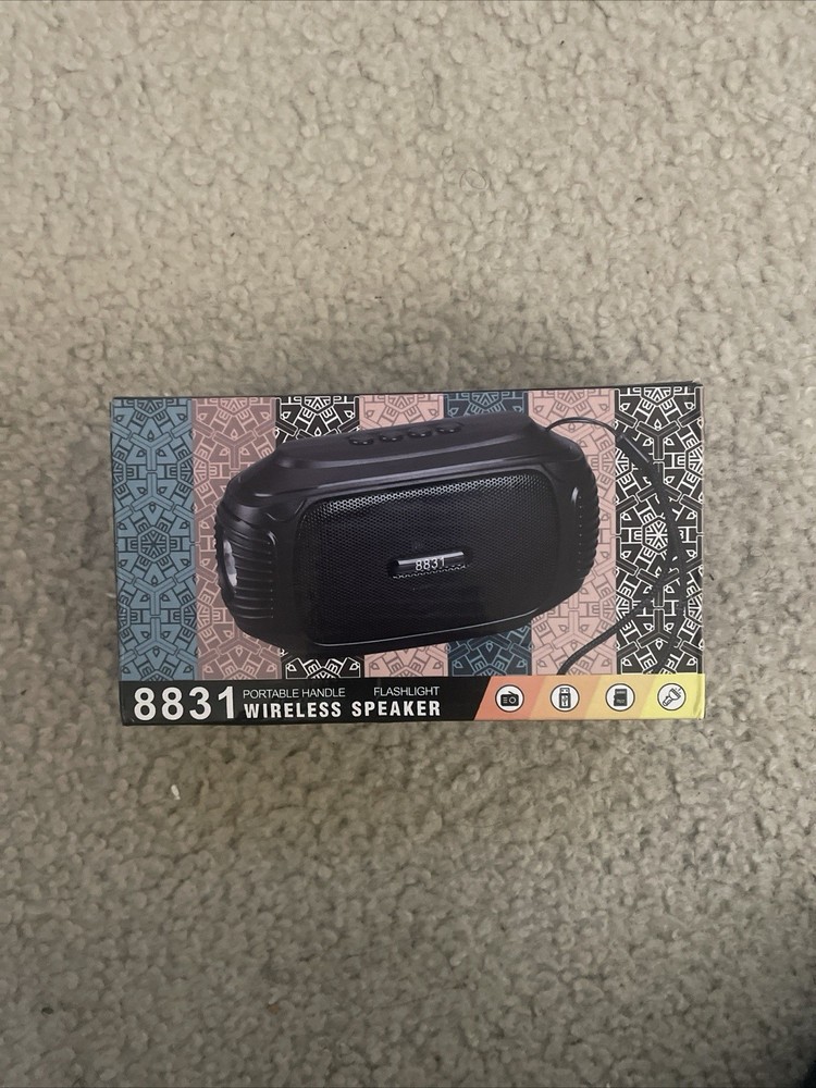 Portable Wireless Bluetooth Speaker And Flashlight Model 8831