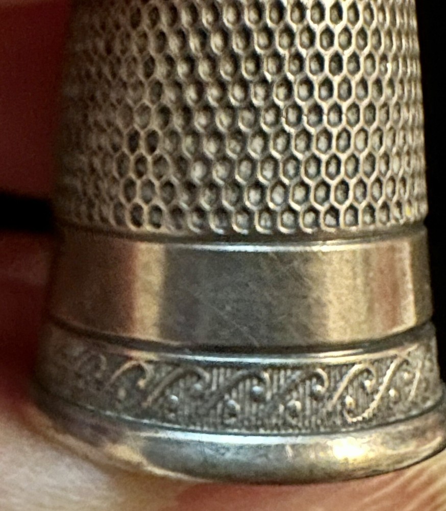 Vintage Sterling Silver Thimble 8