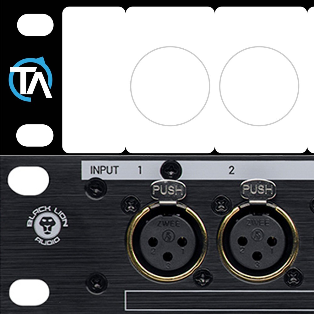 Single - Blank Patch Bay Labels Compatible with Black Lion PBR XLR
