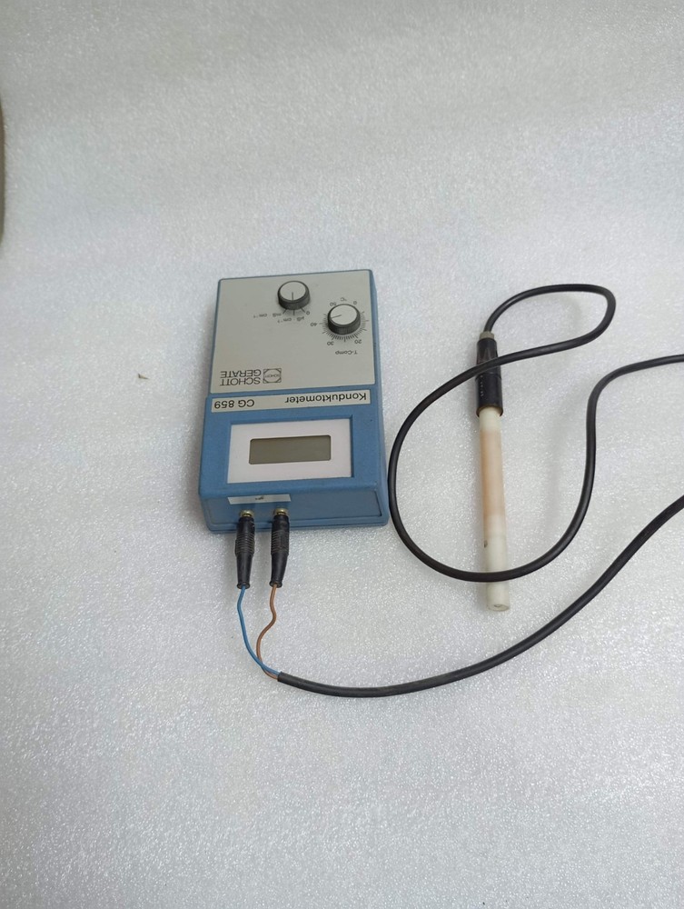 SCHOTT-GERATE TYP. CG 859 CONDUCTIVITY METER & PROBE