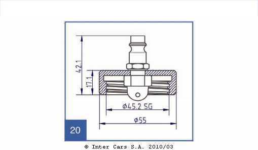 Cap - brake fluid adapter