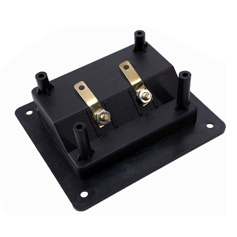 2Pin Junction Box External Banana Jack Speaker Amplifier Wire Clip Socket