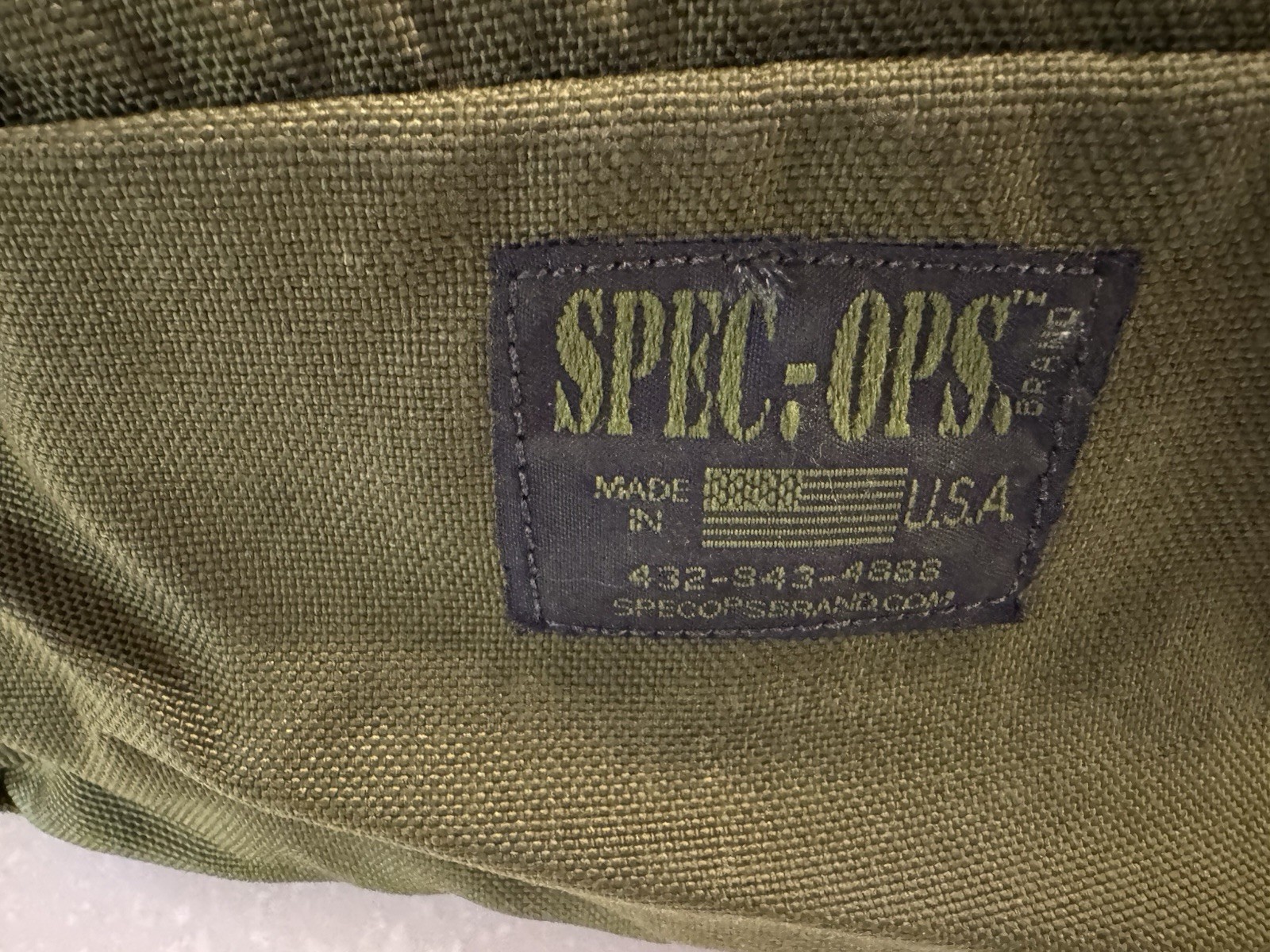 SPEC OPS Brand All Purpose Bag OD Green Rare Color