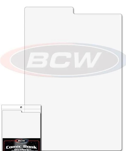 New (6 ct) BCW Comic Book Divider-White