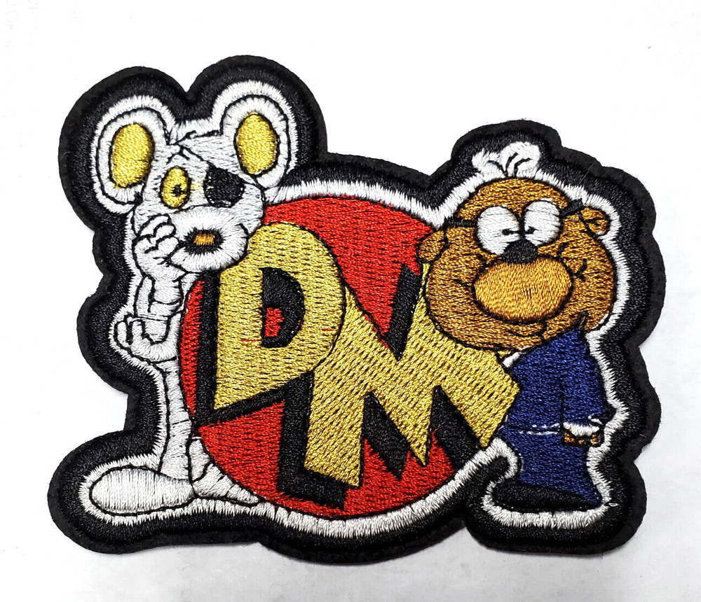 Danger Mouse Logo- Animation 4" Embroidered Patch- USA Mailed