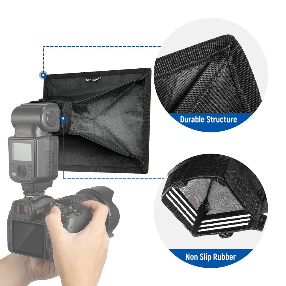 NEEWER Flash Diffuser Light Softbox 9''x 7''Universal for Canon Nikon Sony Godox