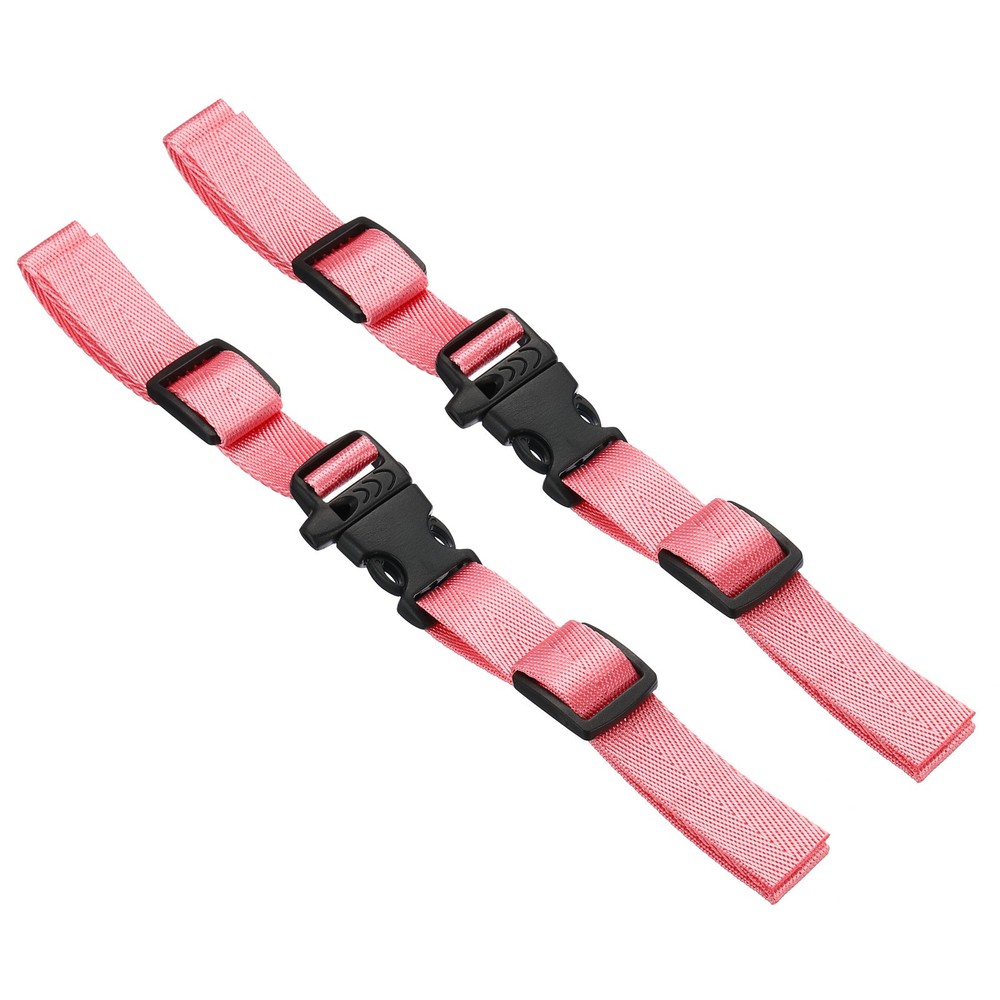 Backpack Belt Strap, 2 Pcs Adjustable Strap with Quick-Release Buckle, Pink