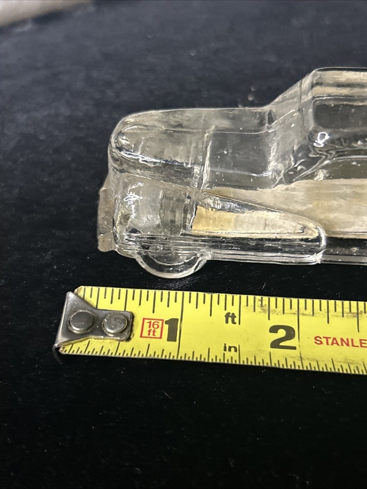 EARLY ANTIQUE GLASS CANDY FIGURAL CONTAINER 4.5”
