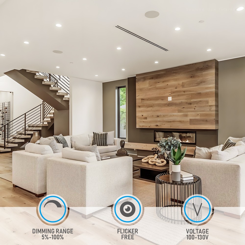 Basic Series 10W 4 Inch LED Recessed Lighting with Junction Box 5%-100% Dimmable