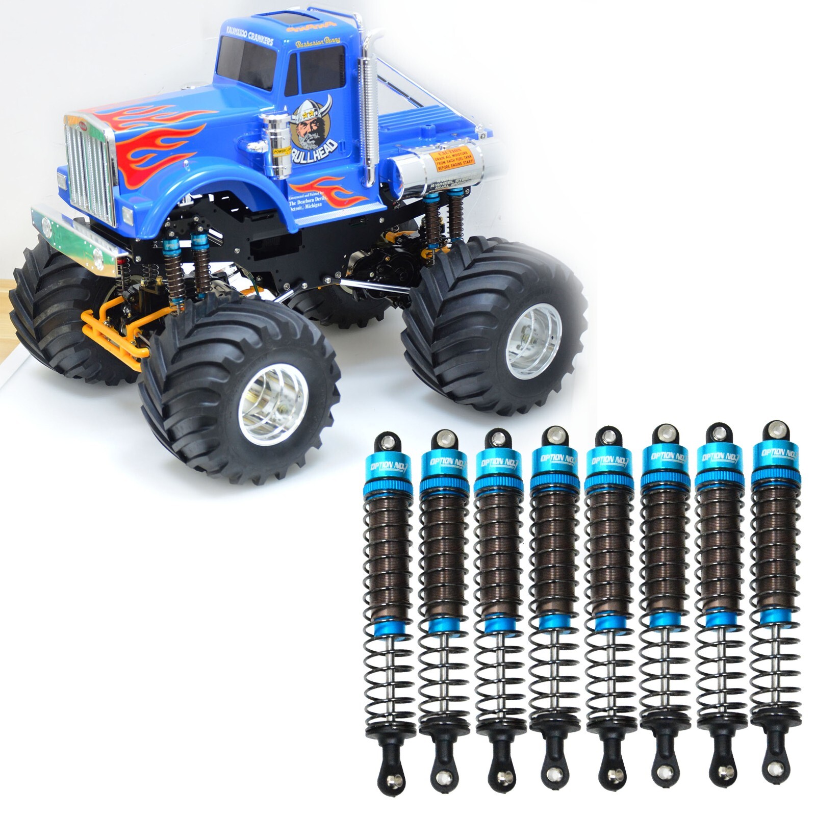 Aluminum Oil Shocks Absorber Damper For Tamiya Bullhead Super Clod Buster