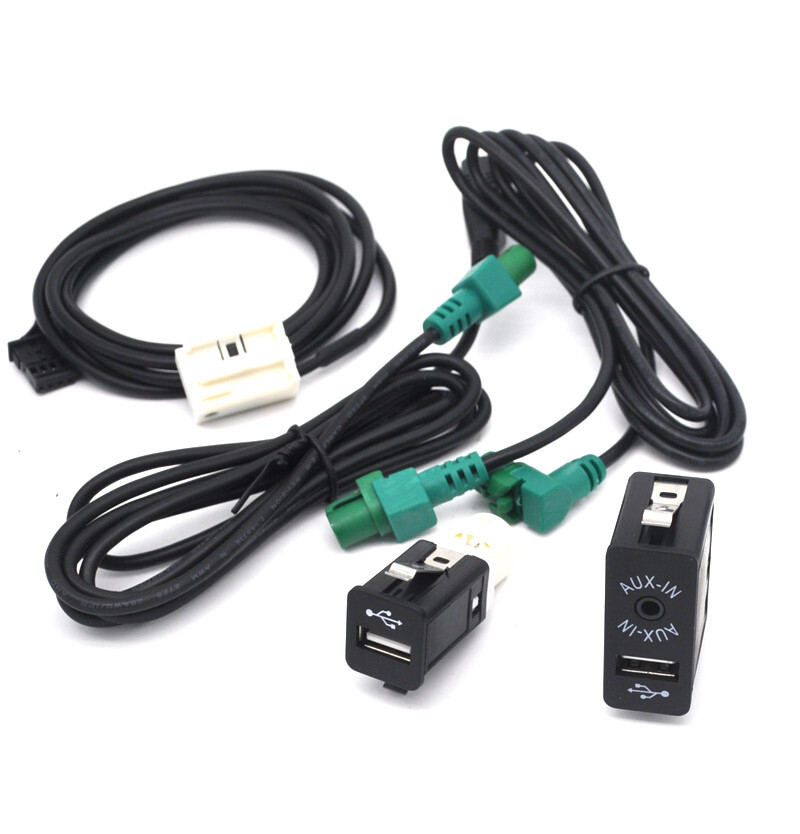 Retrofit Glovebox console usb aux socket cable For BMW E60 E61 E63 F30 E90 F56