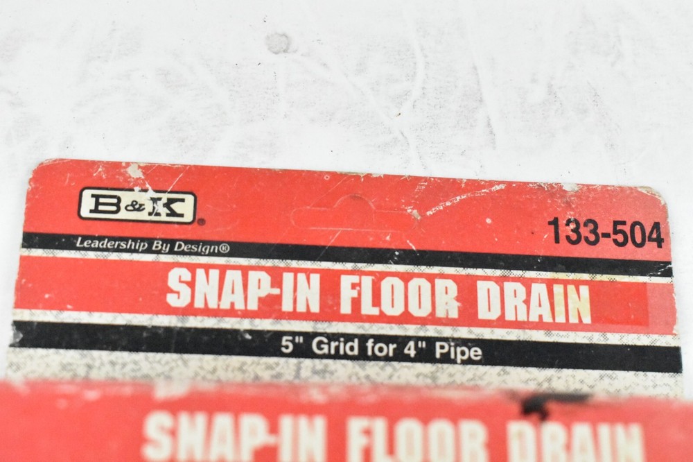 B&K 133-504 Snap-In Floor Drain