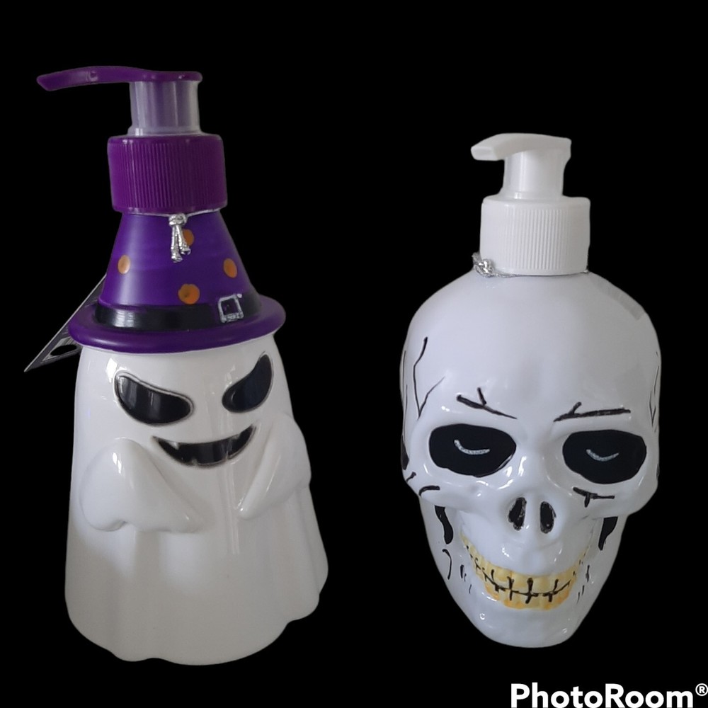 Halloween Ghost and Skull Scented Liquid Hand Soap 10.5 oz -Refillable NWT