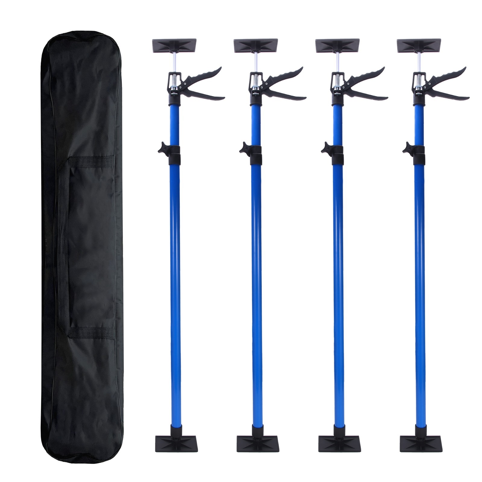 4pcs Adjustable Support Pole Cabinet Jack for Installing Cabinet Support Rod+Bag
