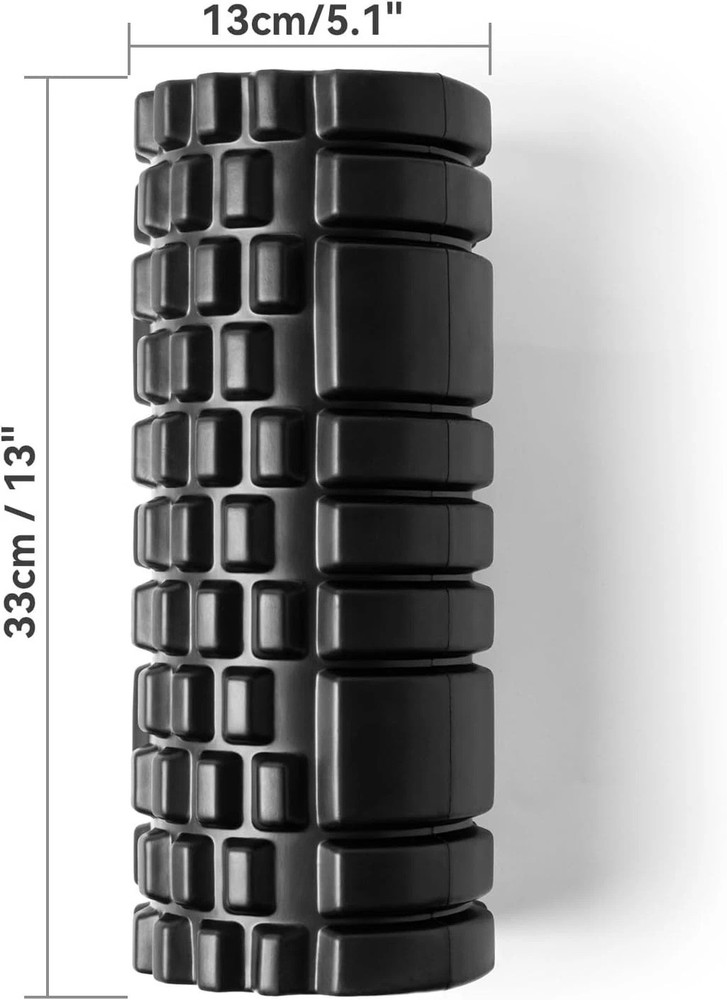 Foam Roller for Deep Tissue Massager, 13" High Density Exercise Patented Roll...