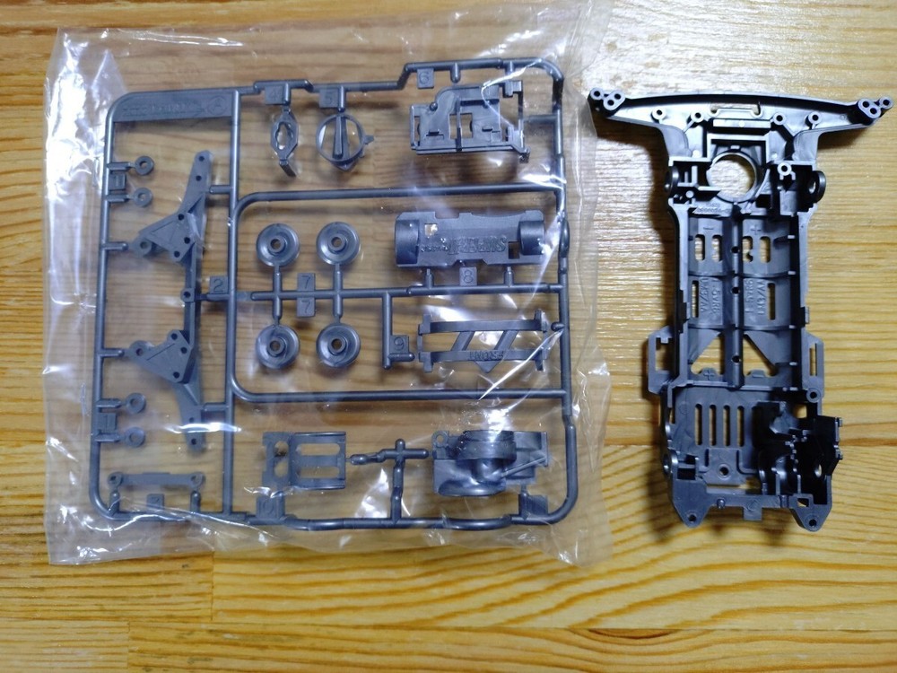 Super 2 Chassis Gunmetal Set Mini 4Wd