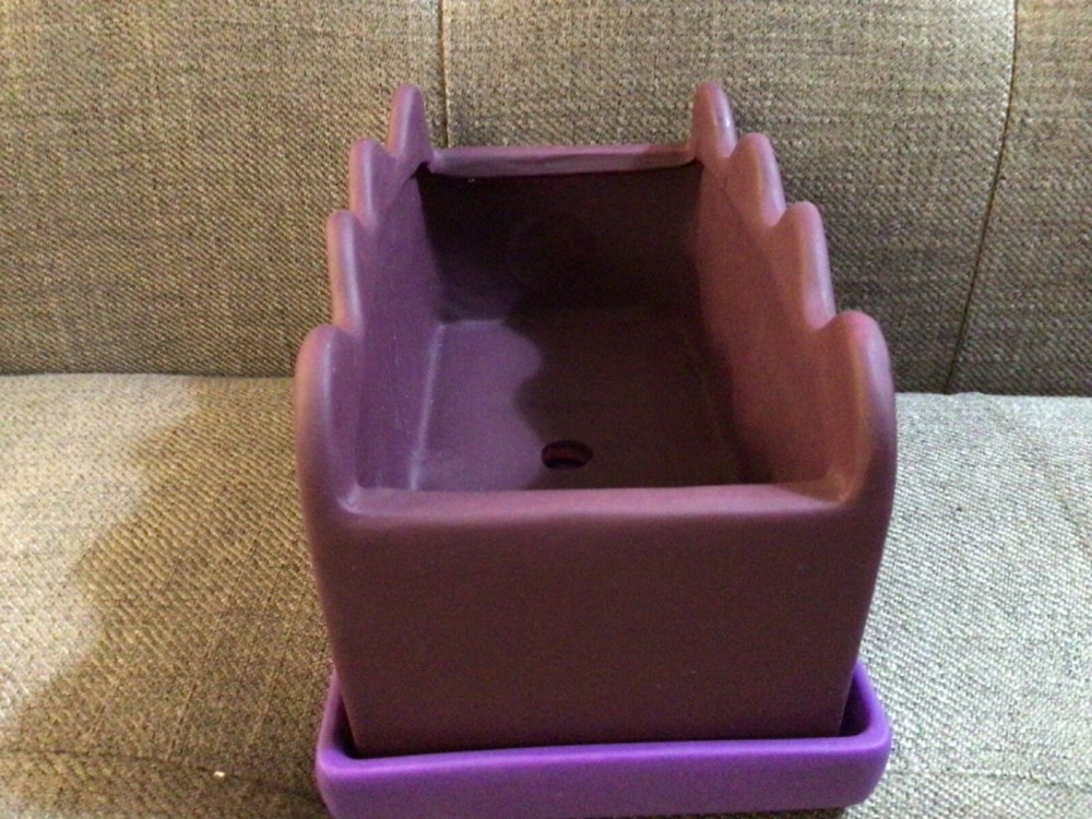 Target Pride Collection Biology Isn't Binary Purple Ceramic Pot Planter NEW