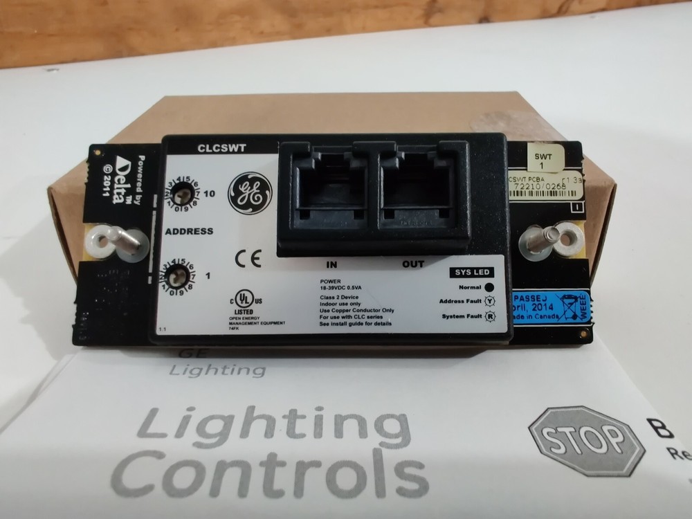 New GE LightSweep 1 Button Data Line Switch CLCSWT1 Delta Lighting Controls