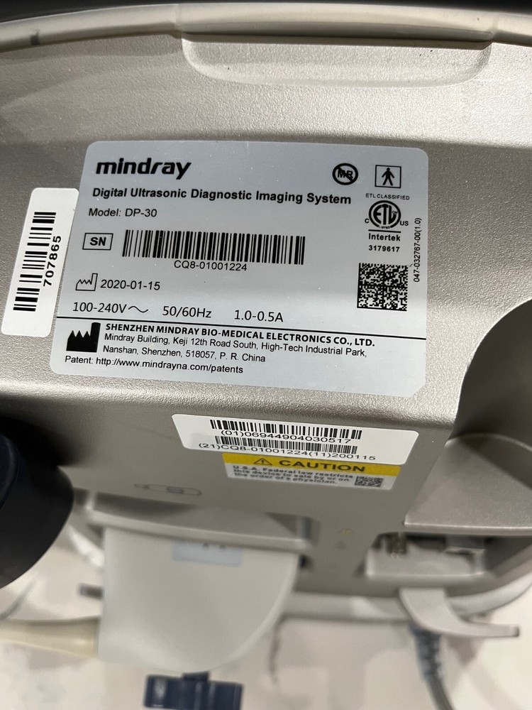 Mindray DP-30 Ultrasound System Model 2020