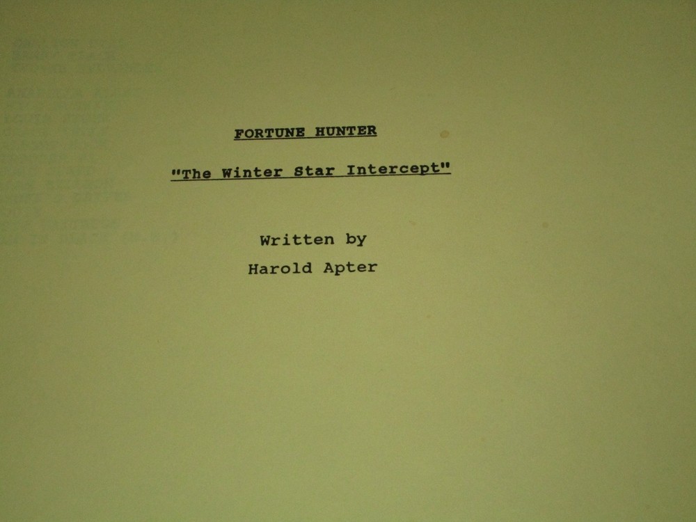 Fortune Hunter "The Winter Star Intercept" Script