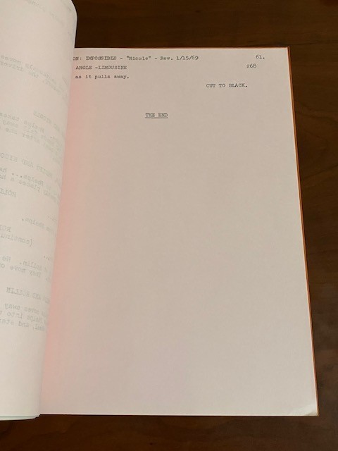 MISSION: IMPOSSIBLE TV Script Nicole (S3, Ep 22) FINAL DRAFT 01/14/69