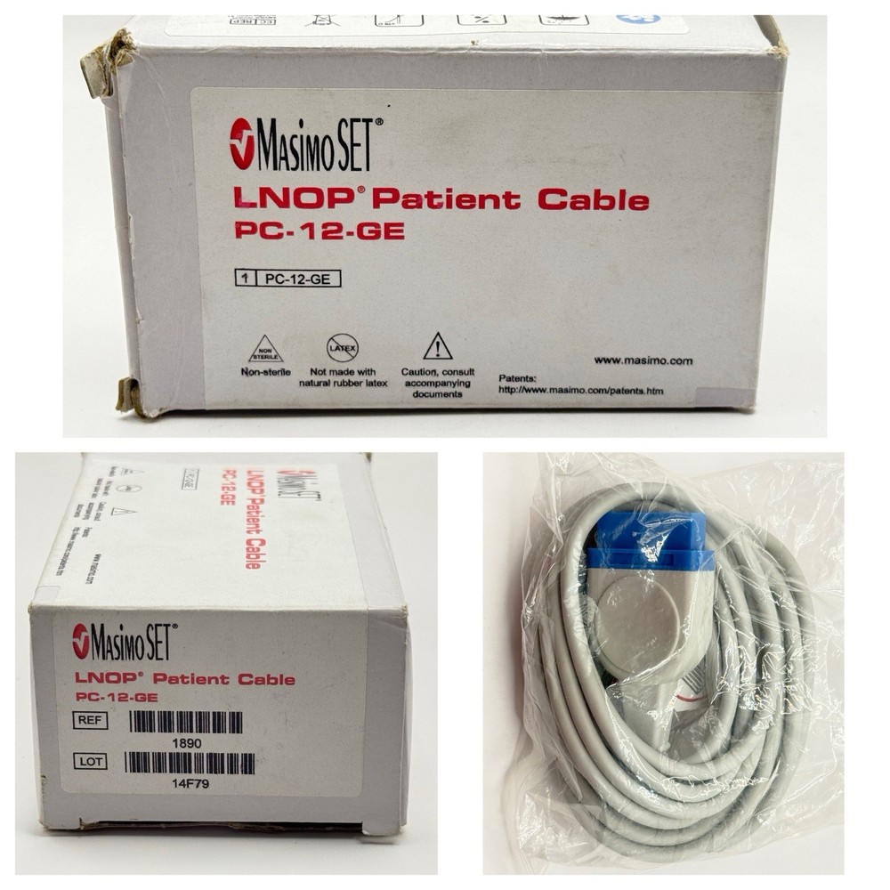 Masimo LNOP Patient Cable PC-12-GE, REF: 1890