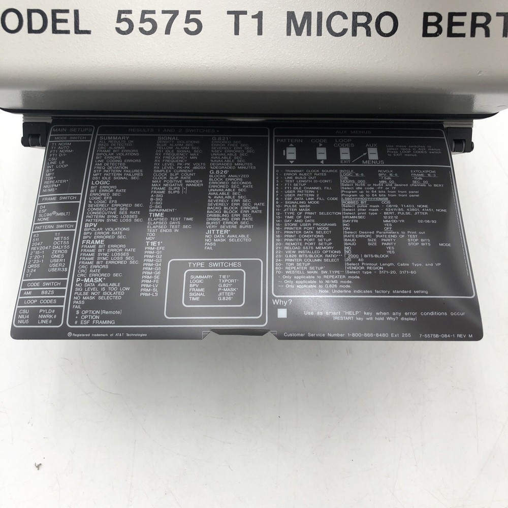 Vintage CTC Phoenix 5575 T1 MICRO BERT POWERS ON AS IS READ