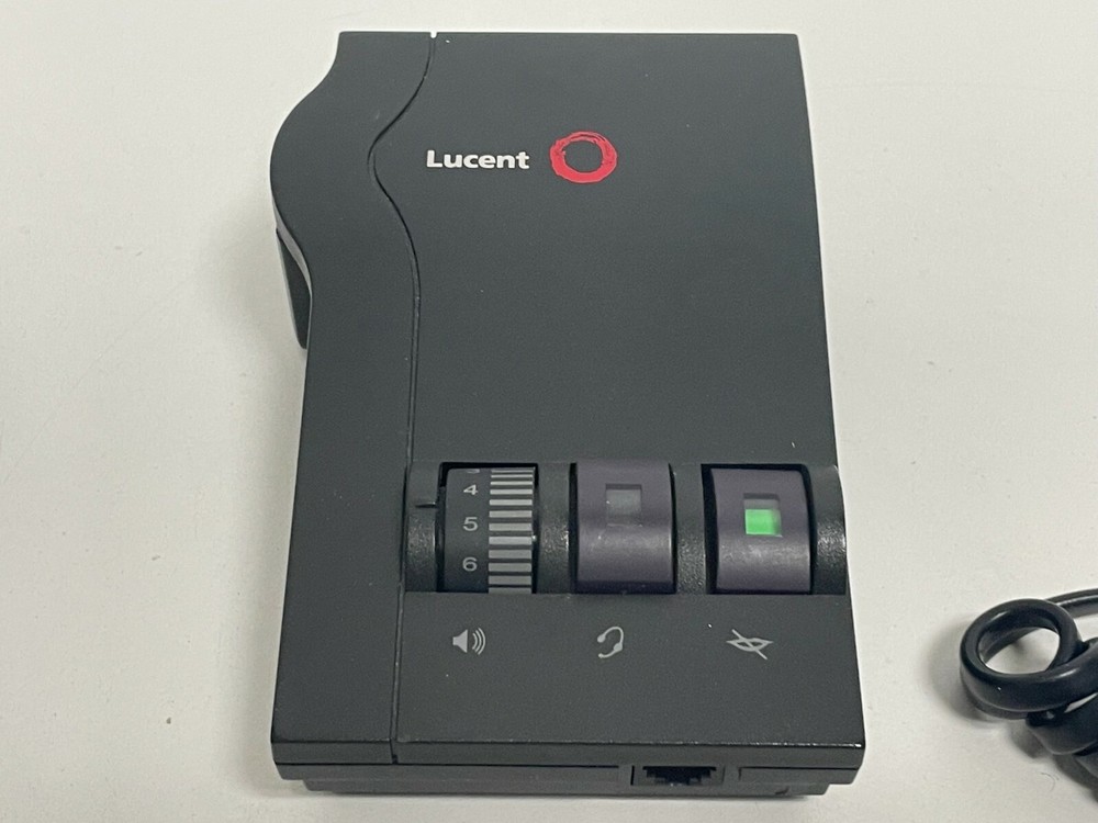 LL20: LUCENT KS23822-L26LU MODULAR HEADSET ADAPTER w/ Plantronics Headset