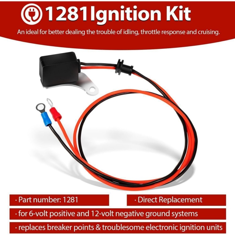 For Ford V8 Pertronix 1281 Ignition Points-to-Electronic Conversion Kit Ignitor-