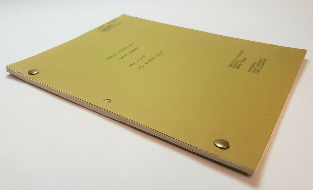 SHIELDS & YARNELL SHOW / Steve Binder 1978 First Draft TV Script, Robert Shields