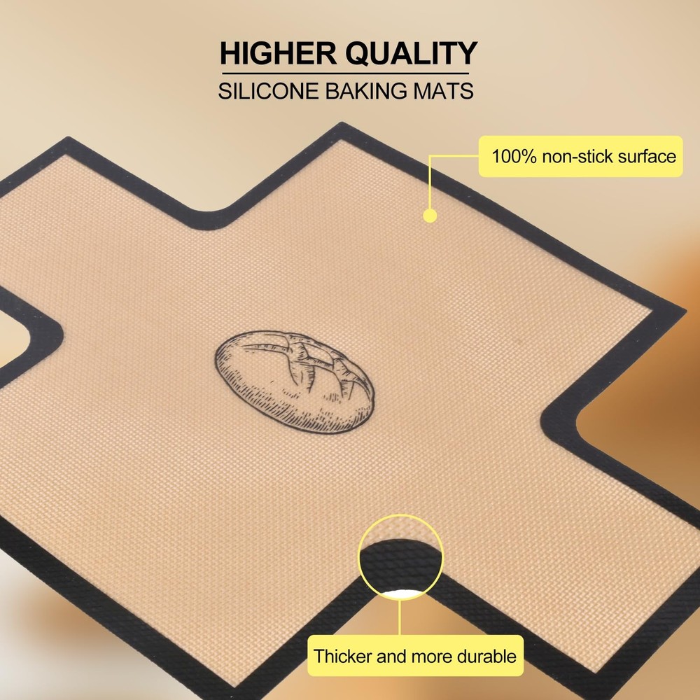 2 Pcs Thickened Silicone Bread loaf pan liners for baking bread 9x5，Silicone ...