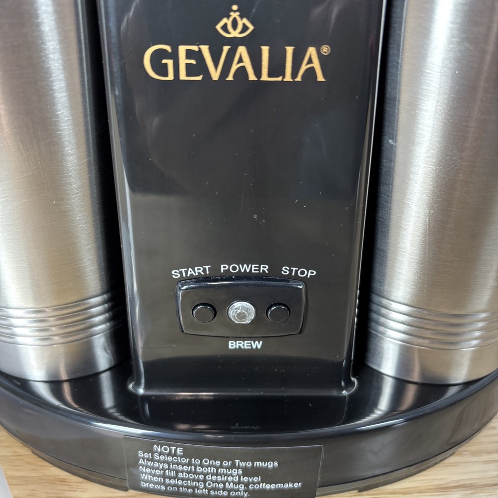 Gevalia Coffee Maker for Two Automatic Coffeemaker Black WS-02AB New