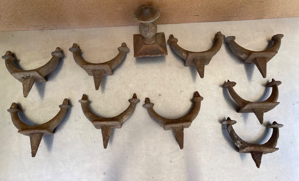 Antique Blacksmith Smith Forge Stake Dog & Clamp Forming Tool