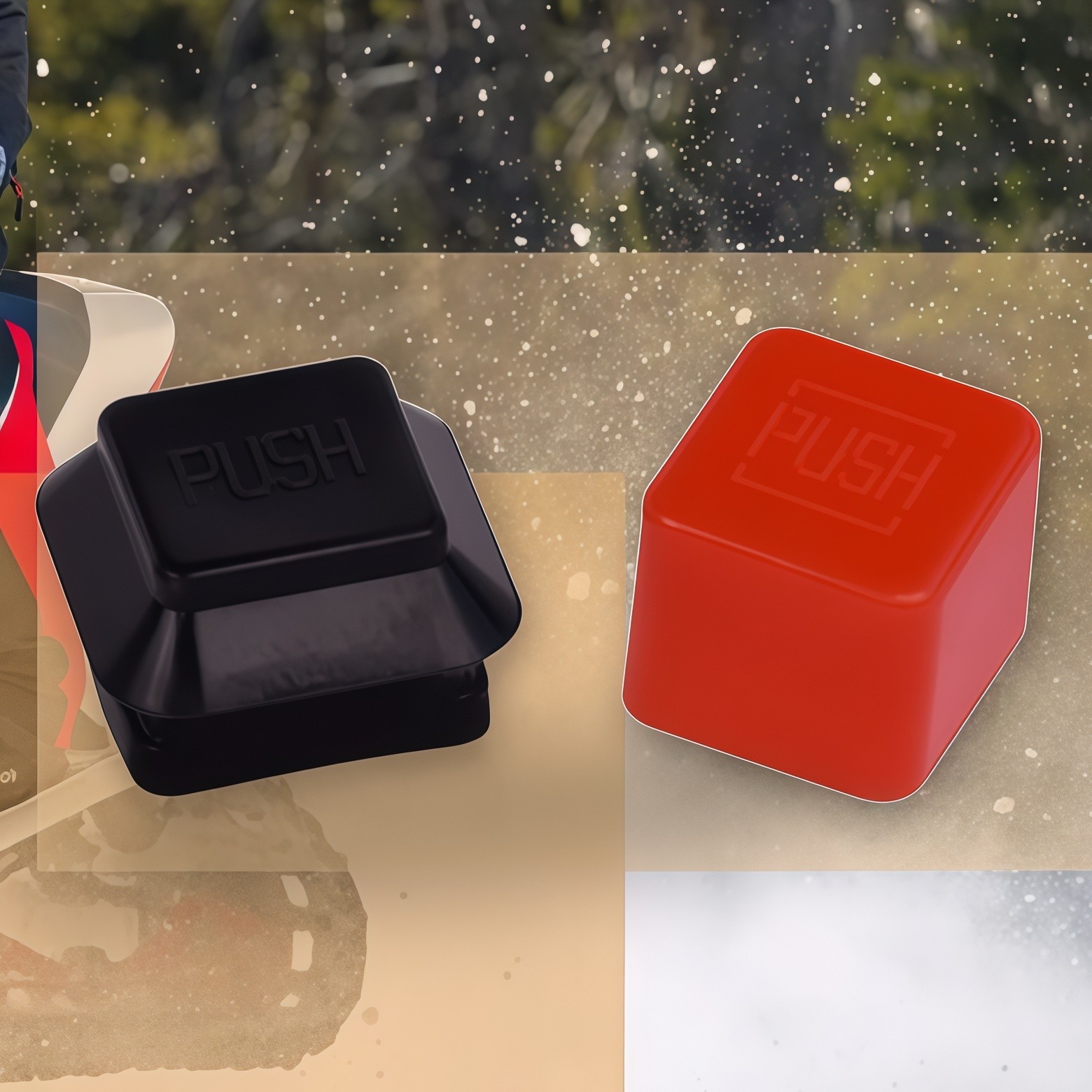 Dimmer Switch Cap & Kill Switch Cap Fits Yamaha Snowmobiles Bravo/Enticer/Excel